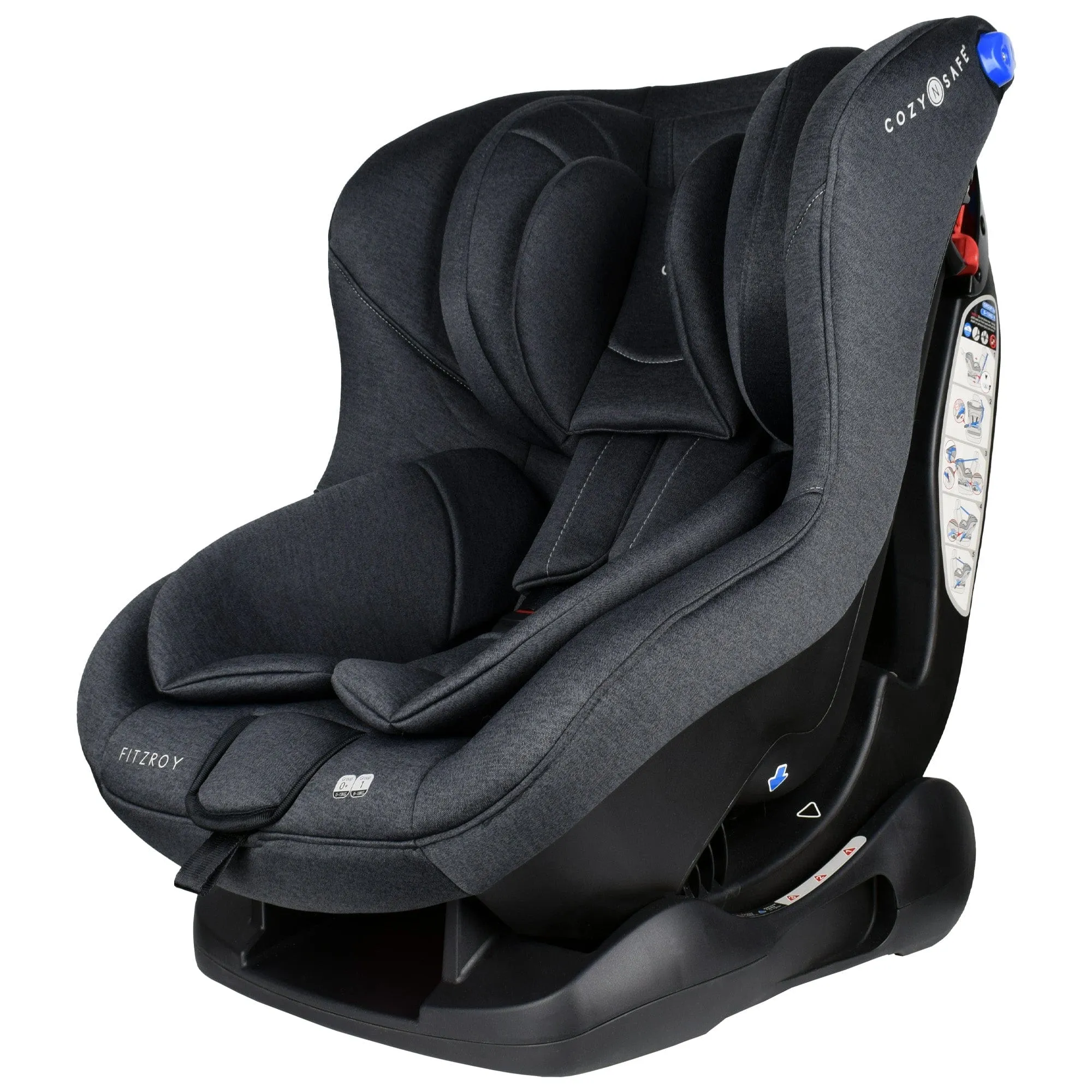 Cozy N Safe Fitzroy Group 0 /1 Child Car Seat - Graphite