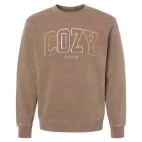 'Cozy Season' Embroidered Cozy Crew