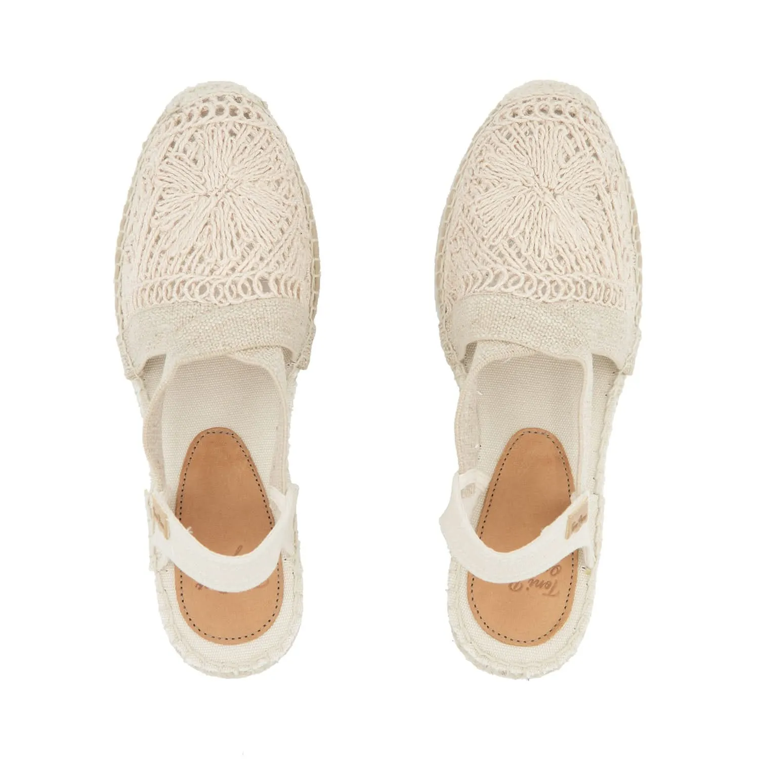 Crochet Fabric Wedges Espadrille For Women - Thalia