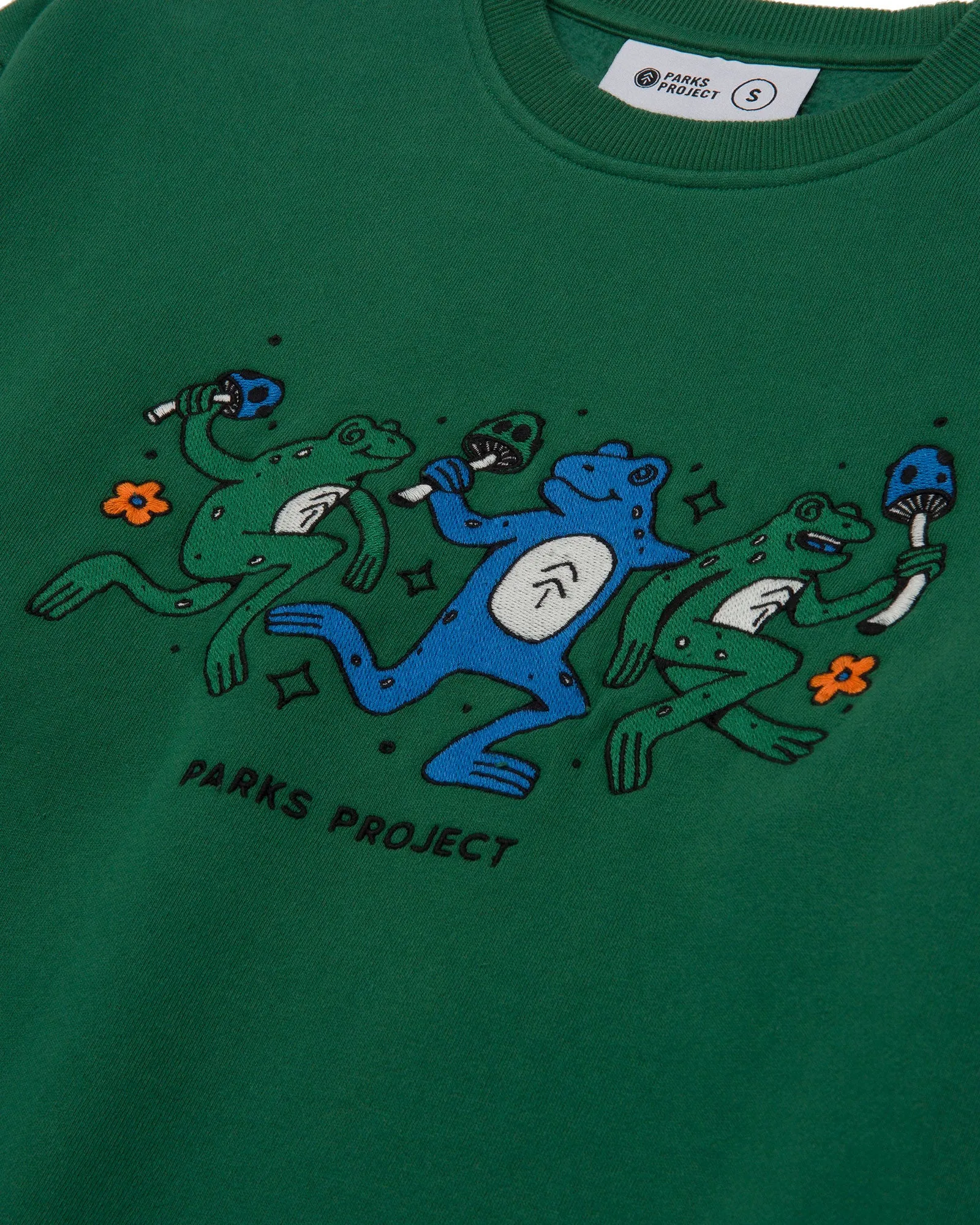 Dancin' Frogs Embroidered Crew