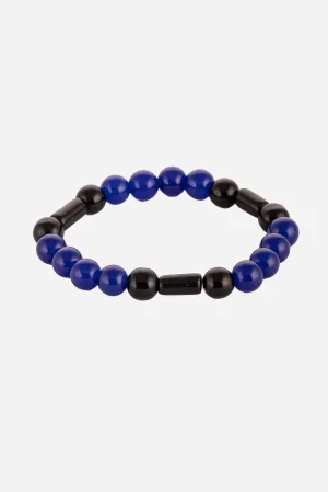 Dark Blue Beaded Bracelet For Wellness