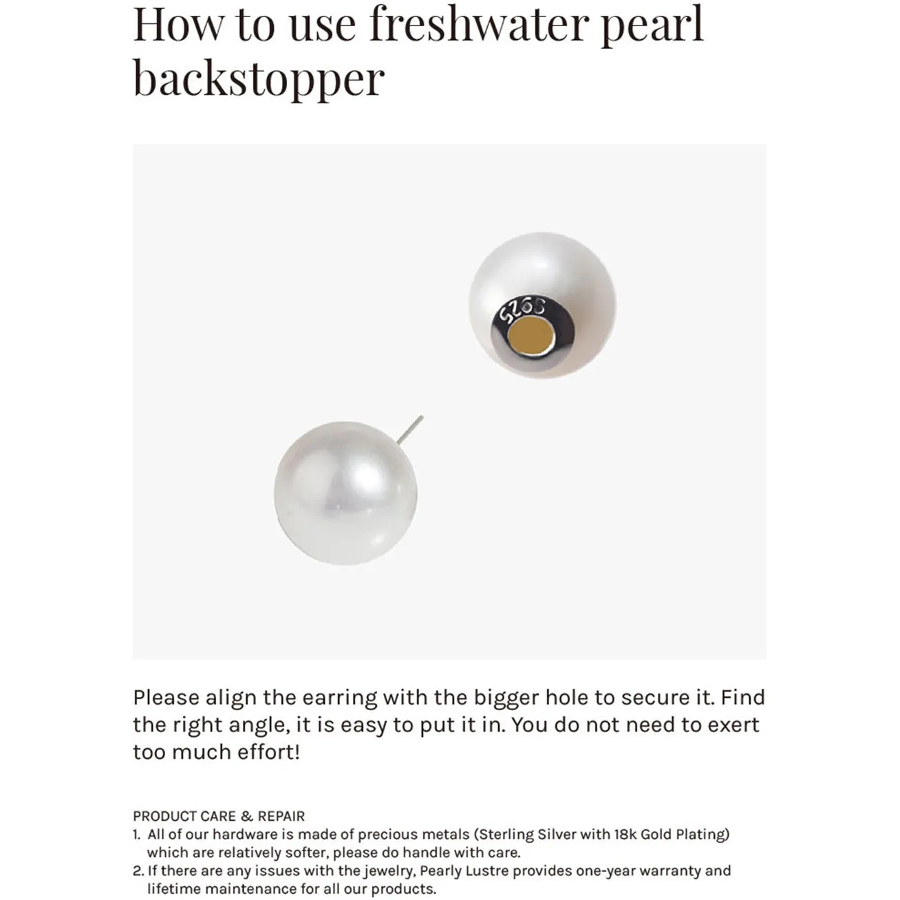 Elegant Freshwater Pearl Earrings WE00041