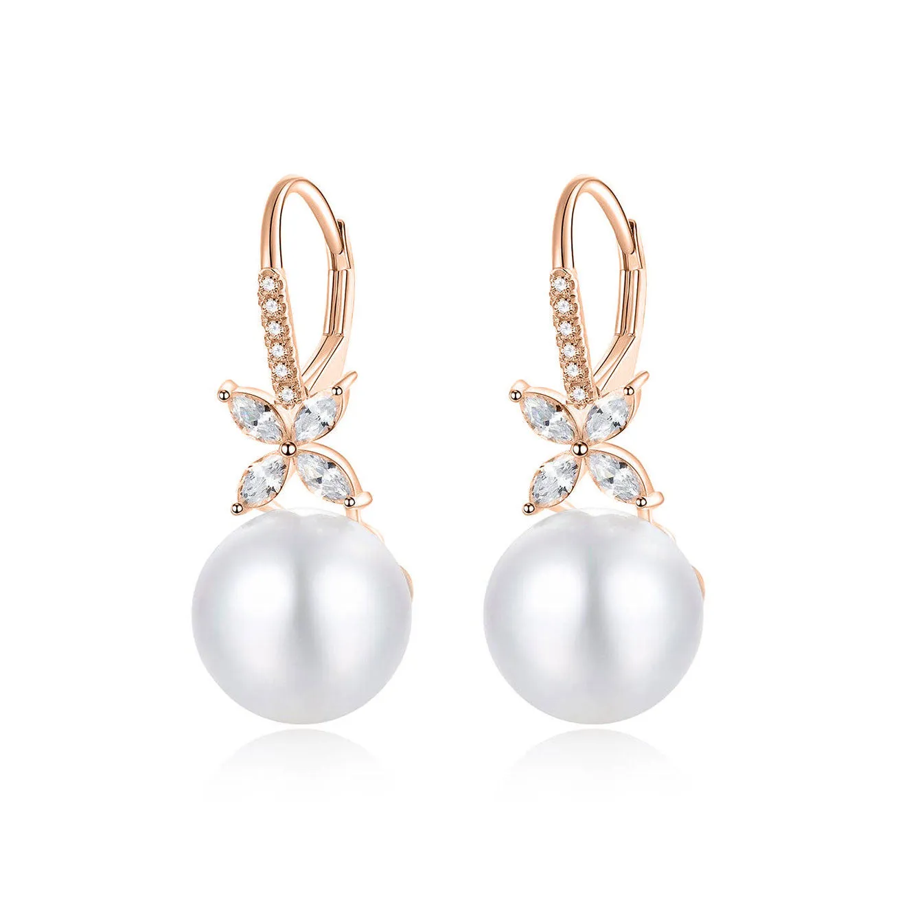 Elegant Freshwater Pearl Earrings WE00328 | EVERLEAF