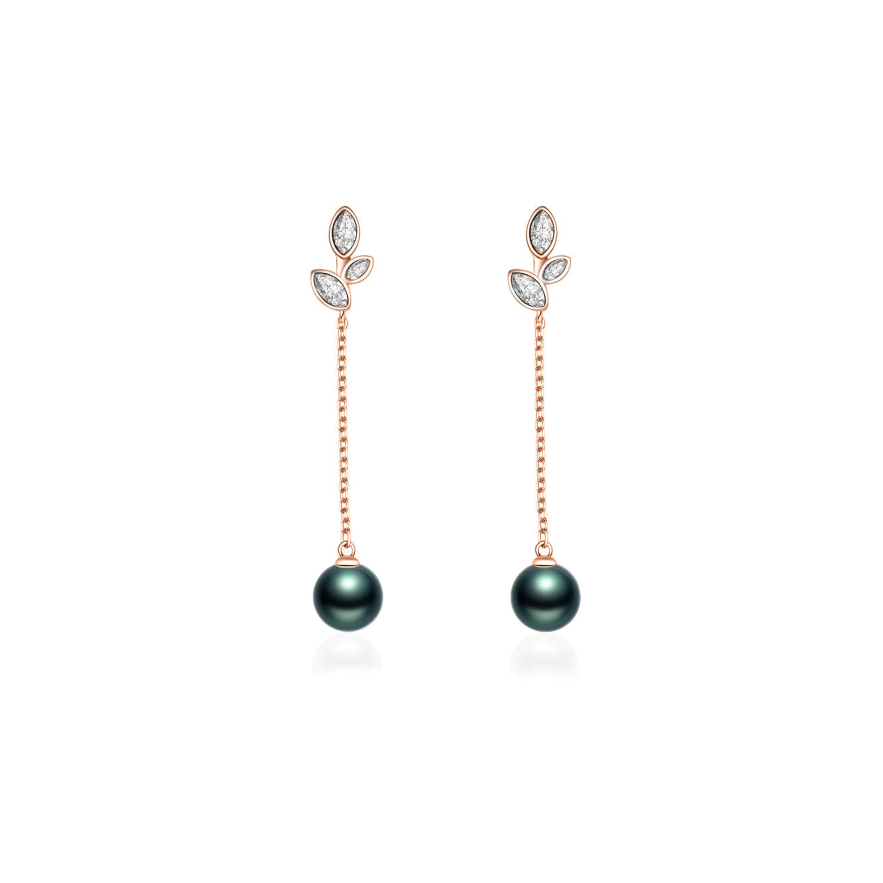 Elegant Tahitian Saltwater Pearl Earrings WE00399