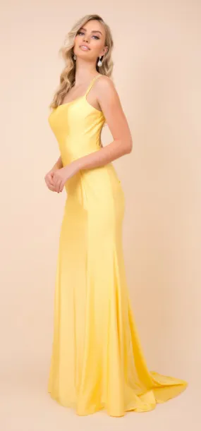 Elegant Tie Back Prom Dress