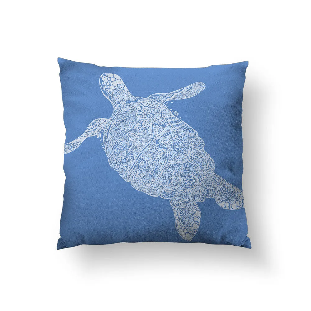 Elegant Turtle Throw Pillow