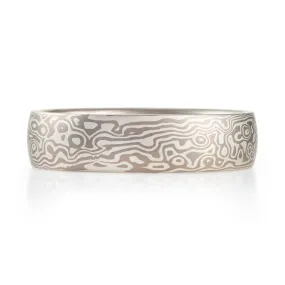 Elegant Twist/Droplet Pattern Ring in Ash