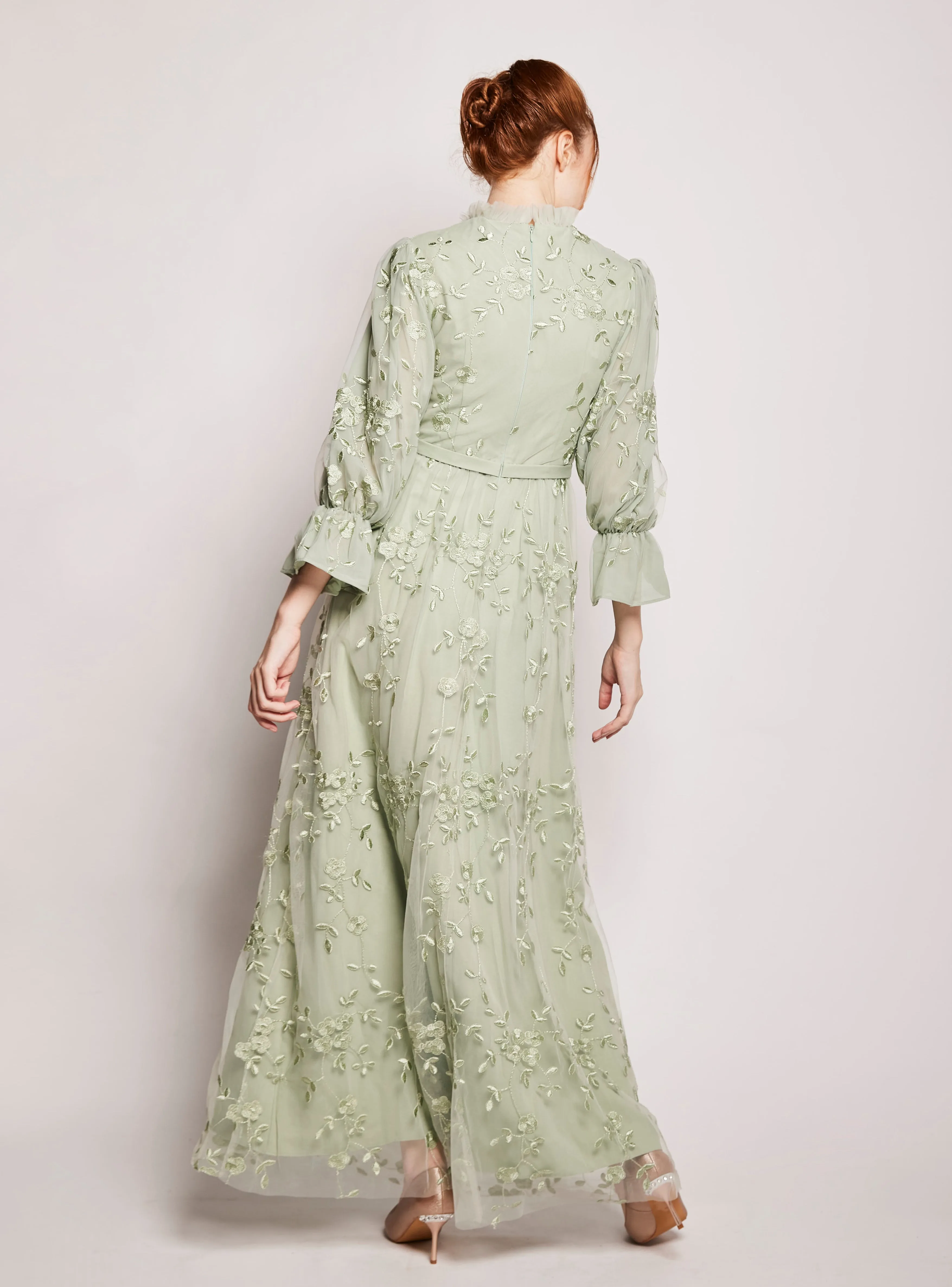 Ella embroidered maxi dress