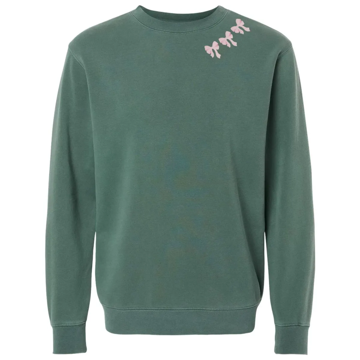 Embroidered 'Bow Collar' Cozy Crew