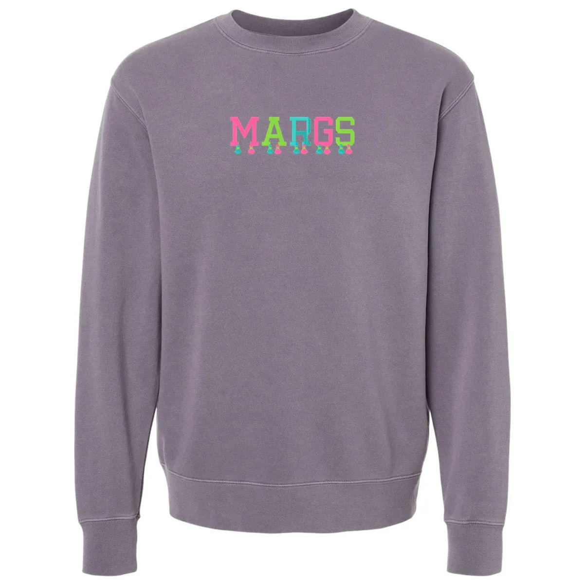 Embroidered Tasseled 'Margs' Cozy Crew