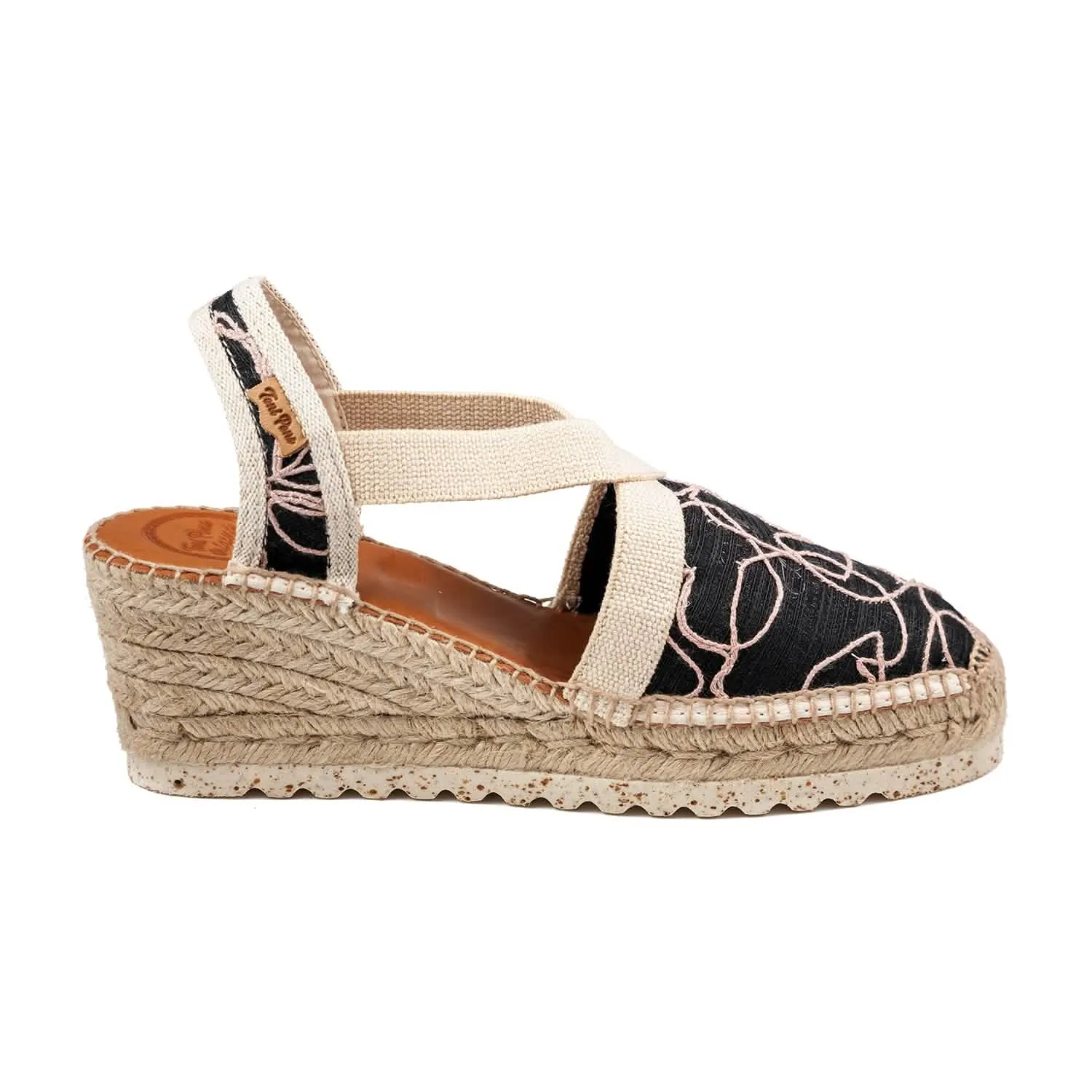 Embroidered Wedge Espadrille for Women - Terra-TA