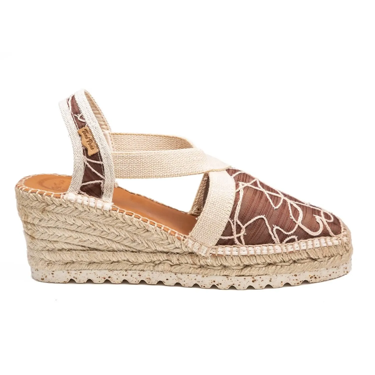 Embroidered Wedge Espadrille for Women - Terra-TA