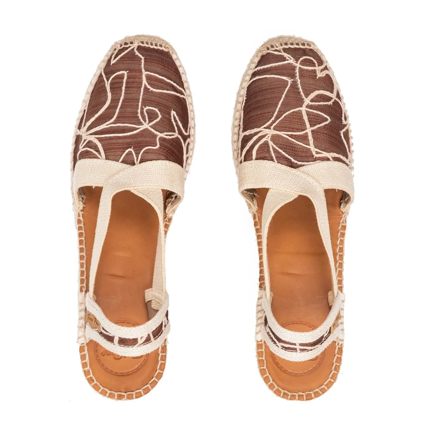 Embroidered Wedge Espadrille for Women - Terra-TA