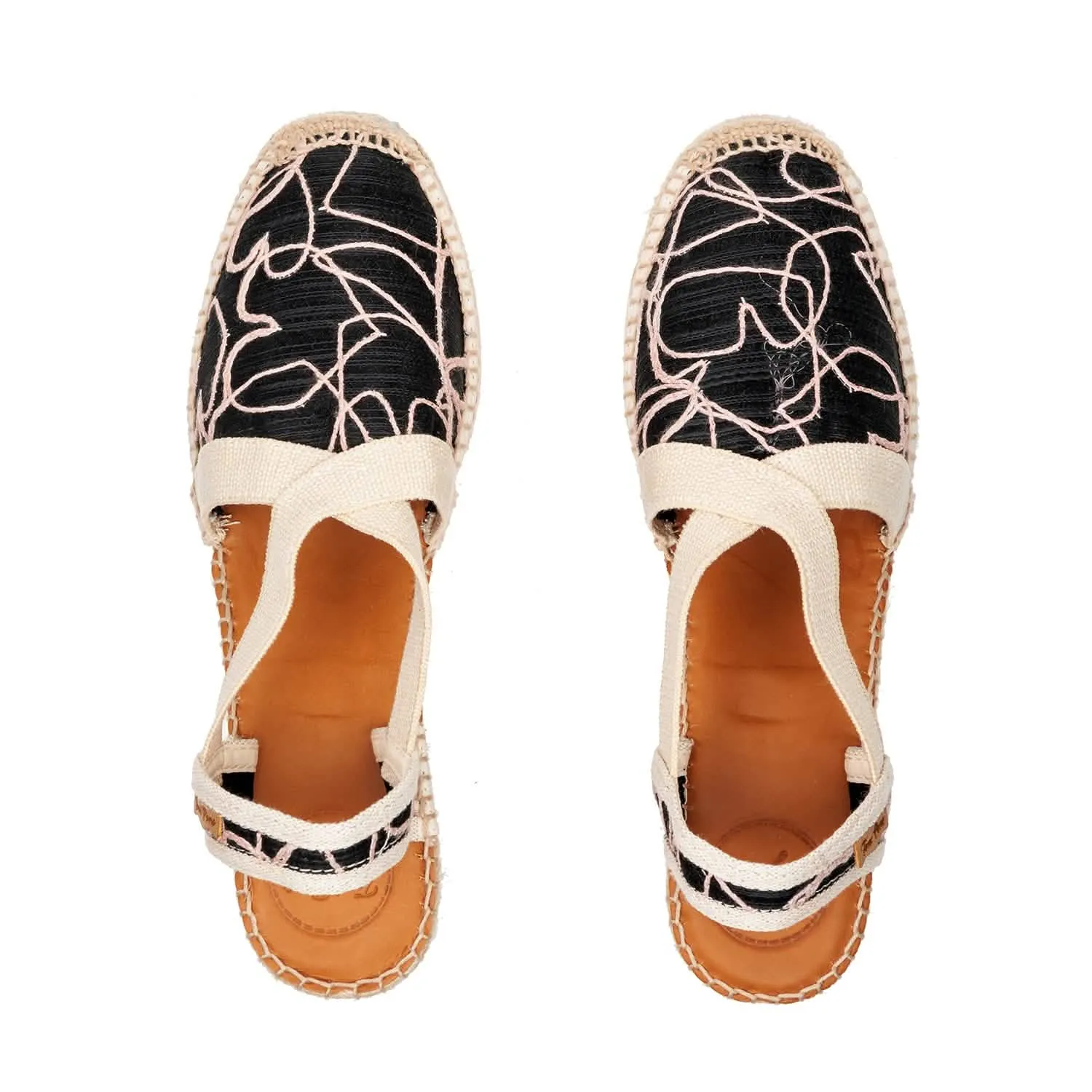 Embroidered Wedge Espadrille for Women - Terra-TA