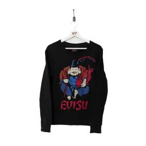 Evisu Embroidered Artwork Sweatshirt