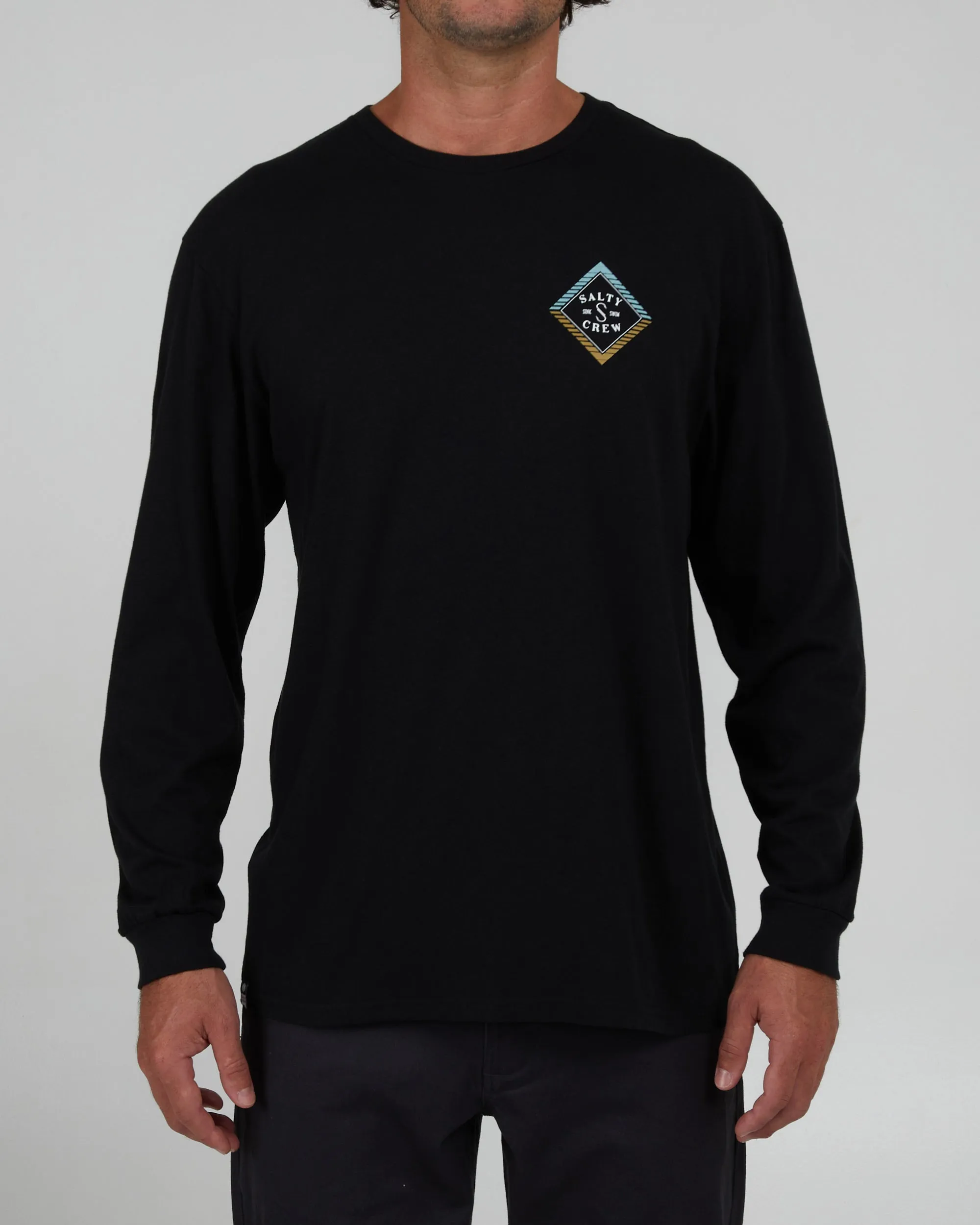 Faded Black Black L/S Premium Tee