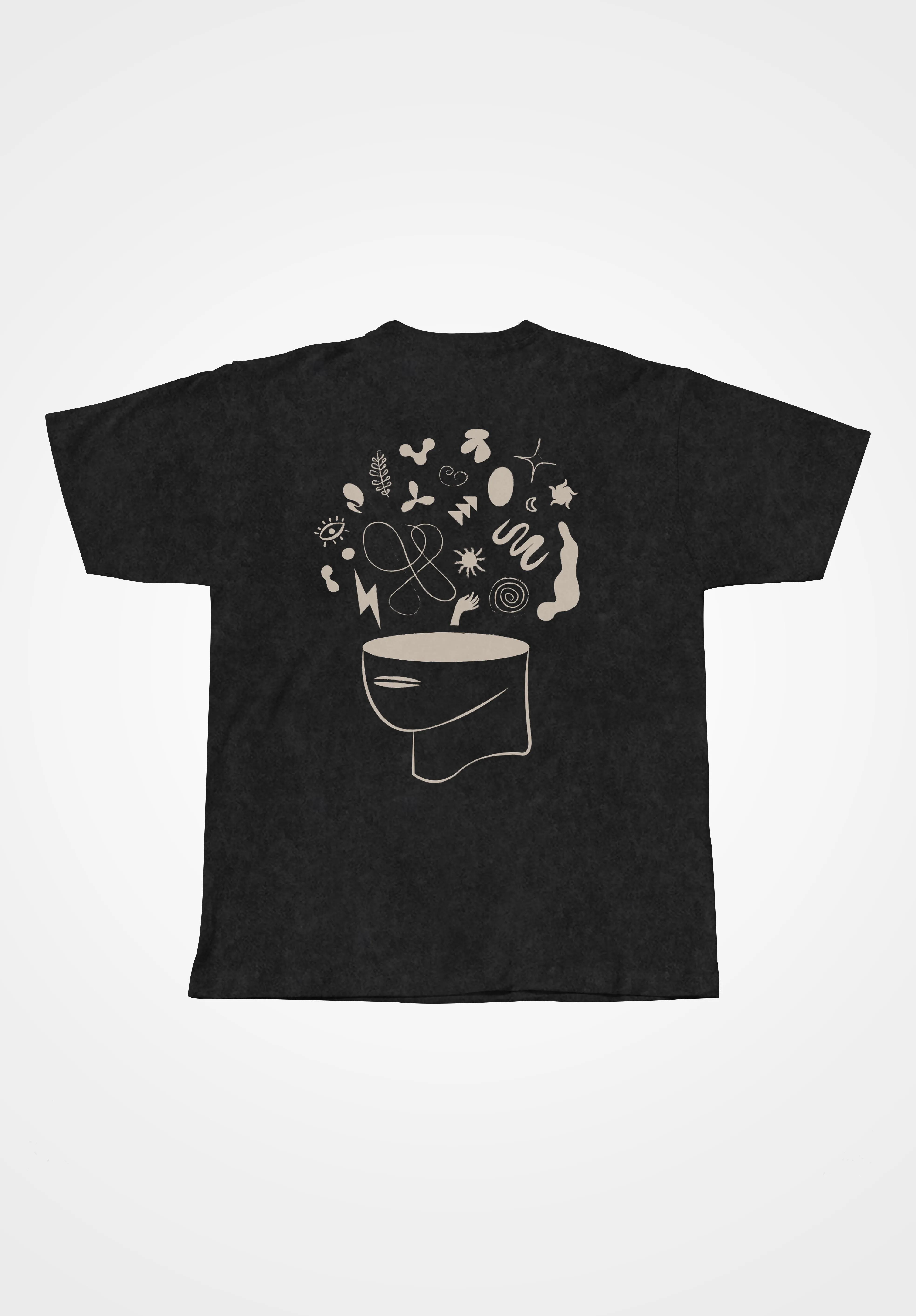 Faded Black Miracle Thoughts Tee