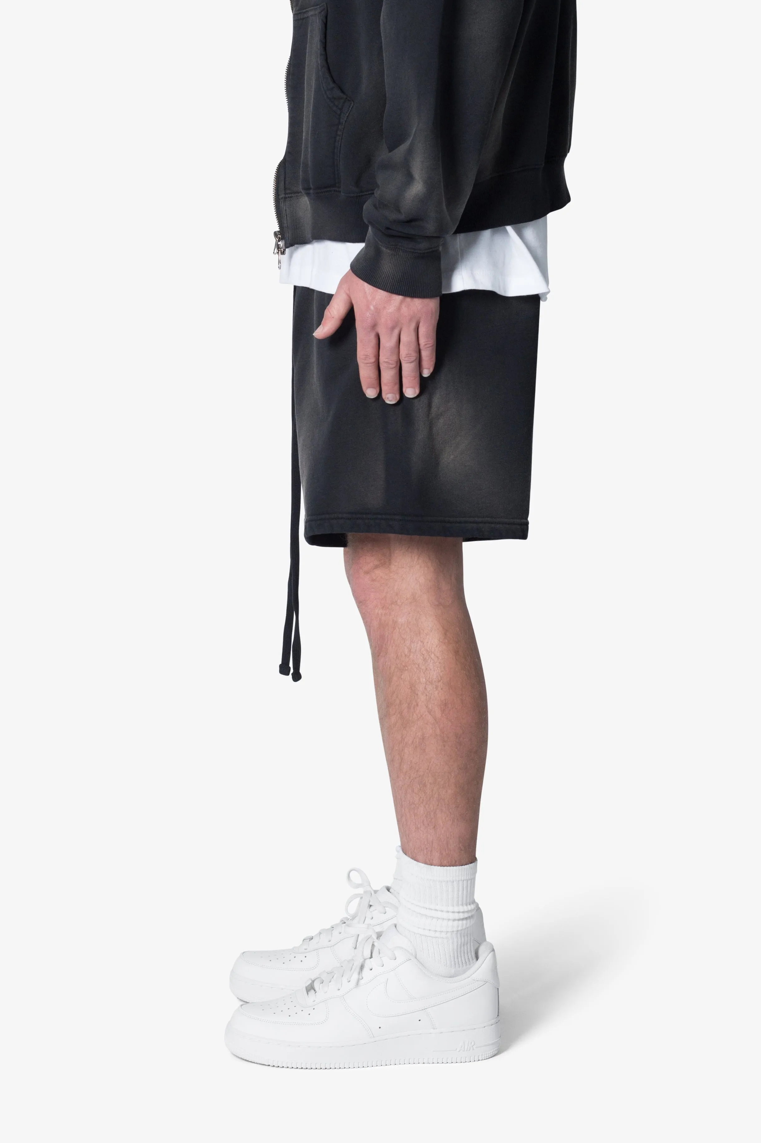 Faded Every Day Sweatshorts - Washed Black