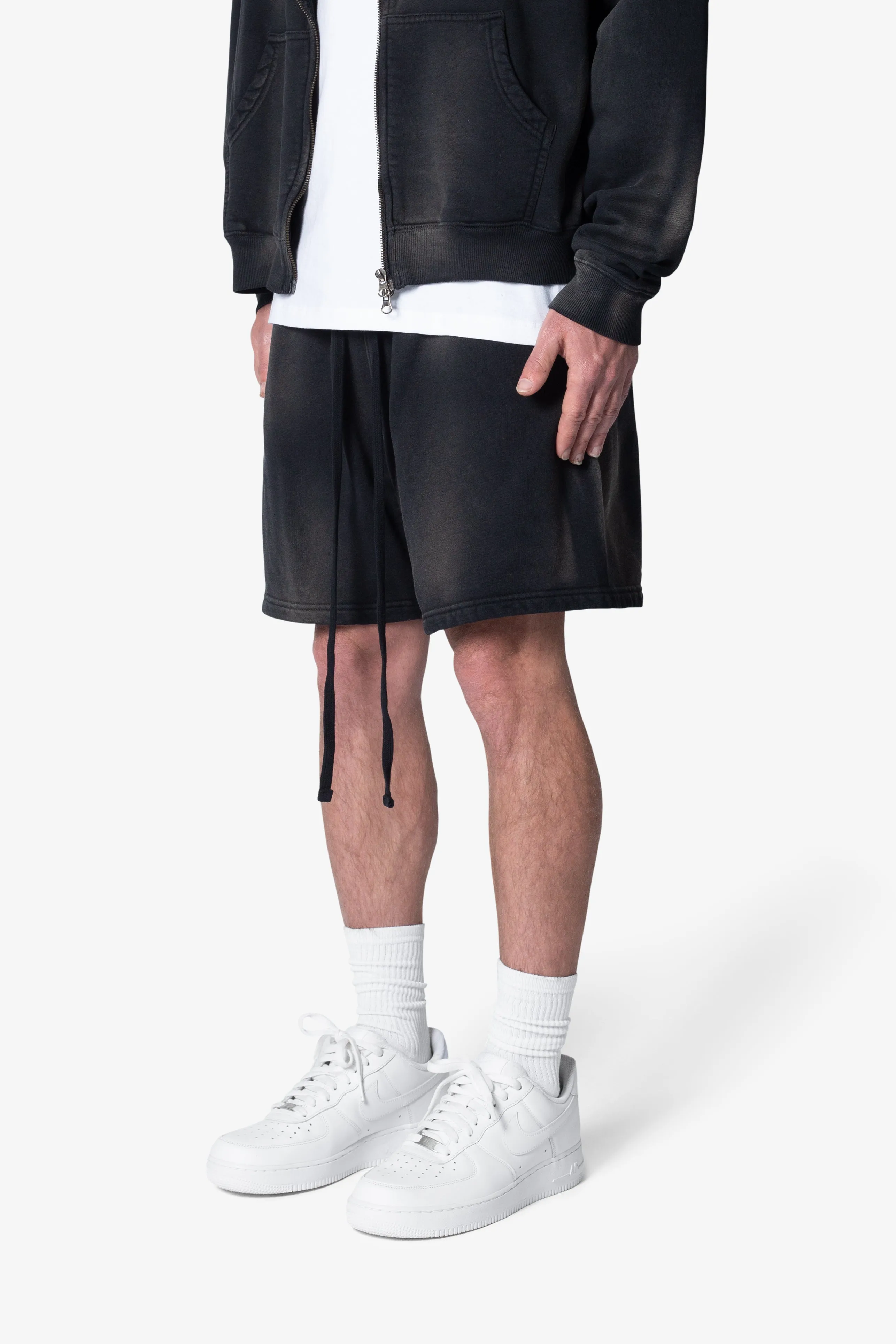 Faded Every Day Sweatshorts - Washed Black