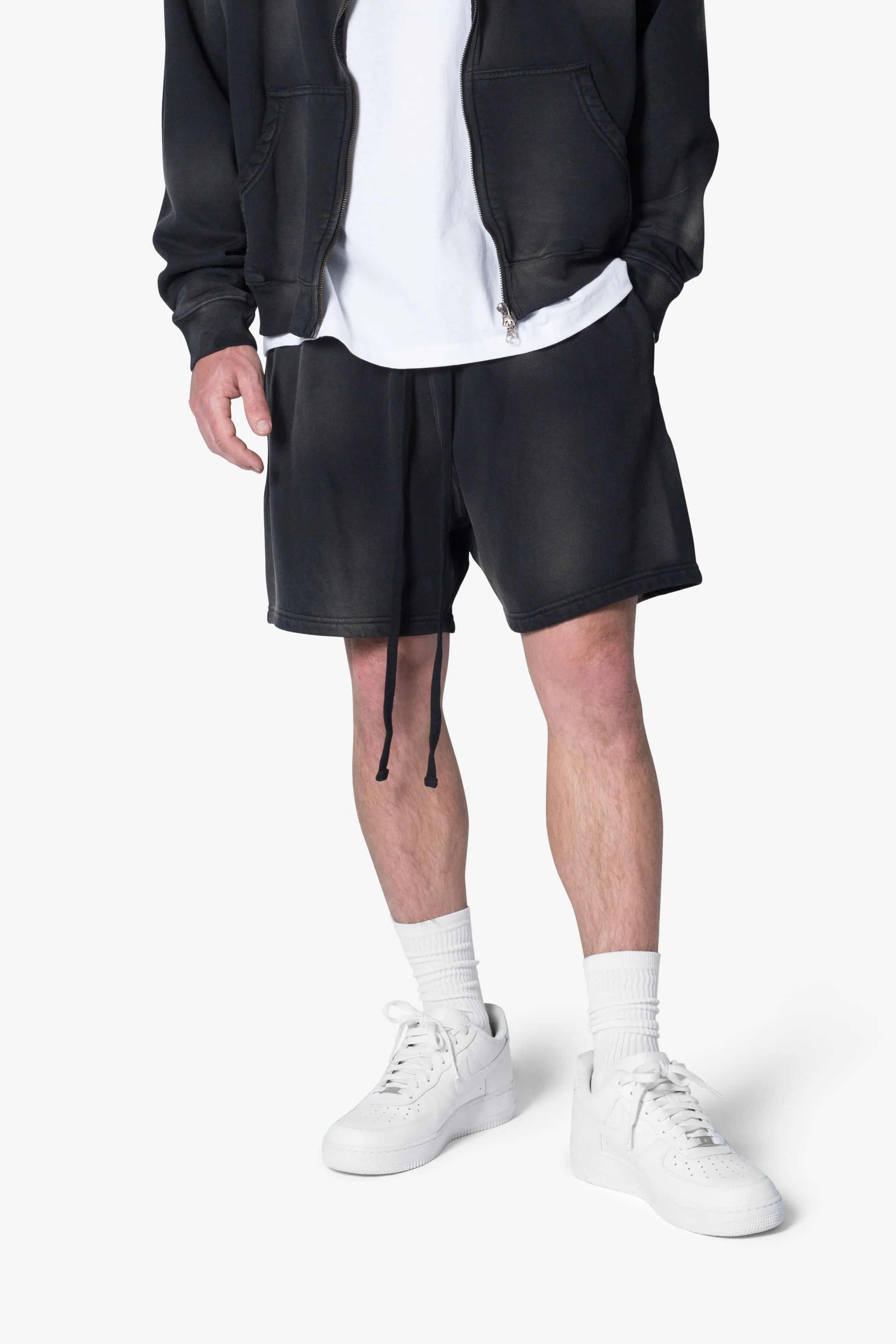 Faded Every Day Sweatshorts - Washed Black