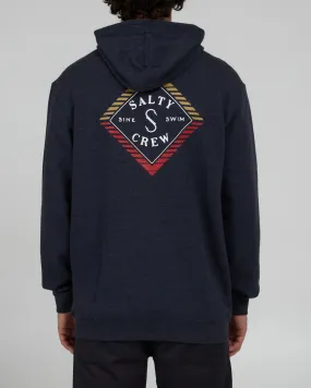 Faded Navy Heather Zip Fleece