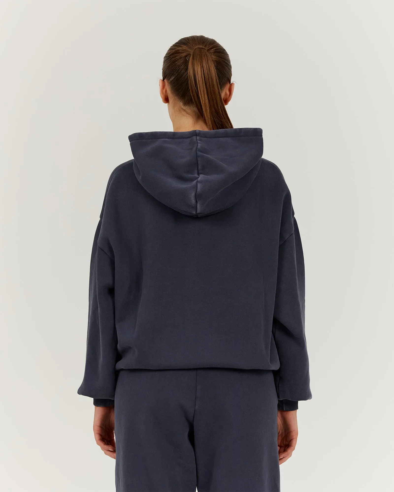 FADED OVERSIZED HOODIE - FADED SLATE