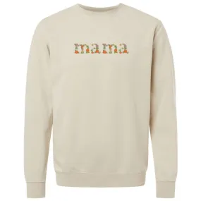 'Fall Floral Mama' Embroidered Cozy Crew