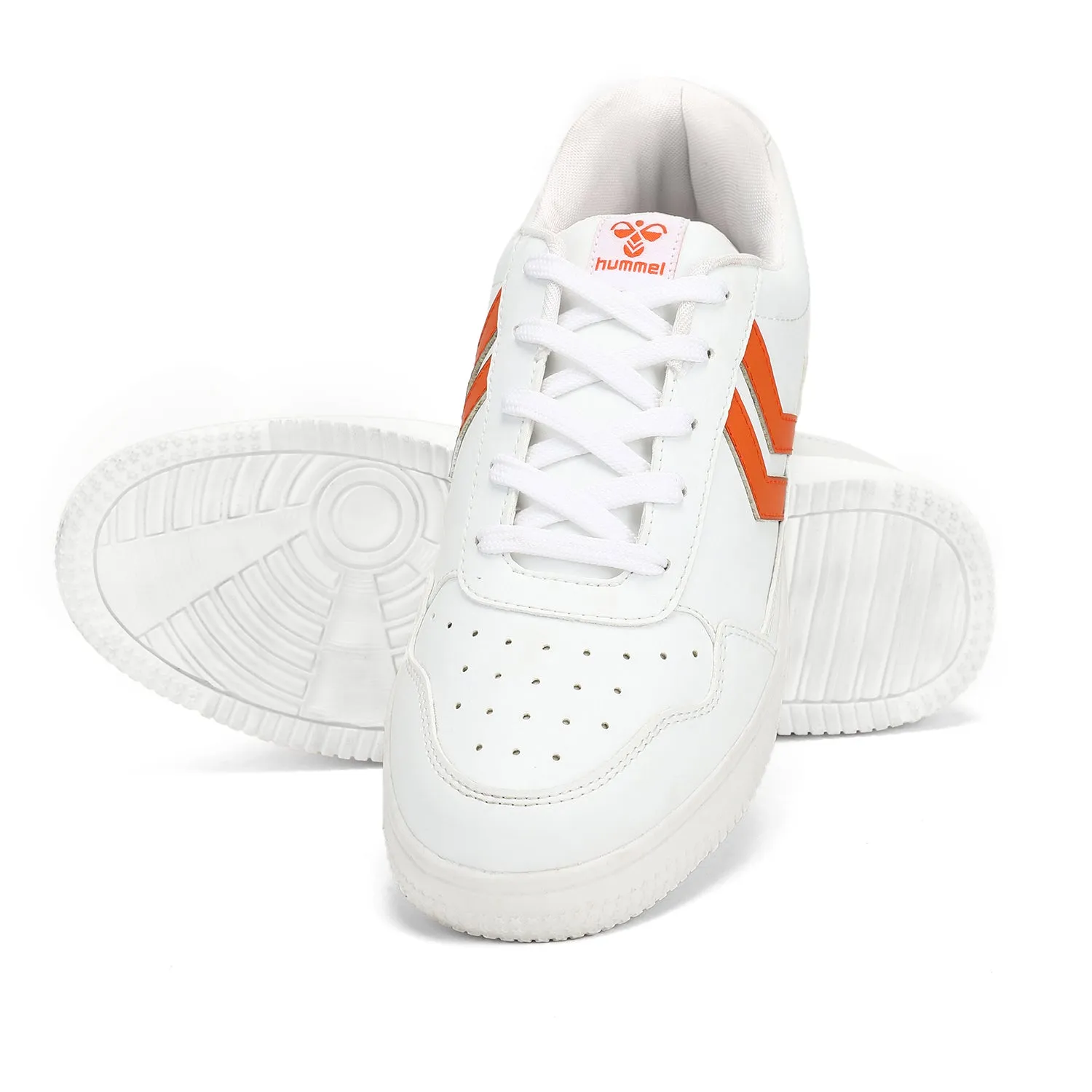 Firefly Casual Men'S White/Orange Sneaker