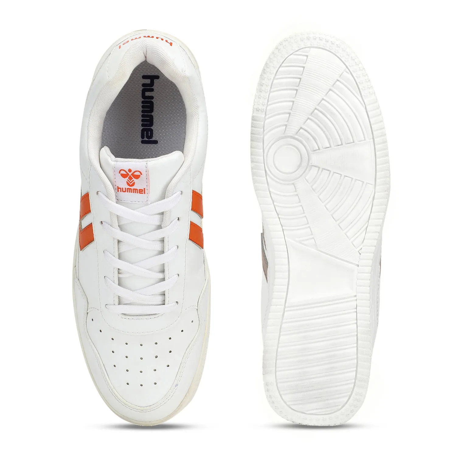 Firefly Casual Men'S White/Orange Sneaker