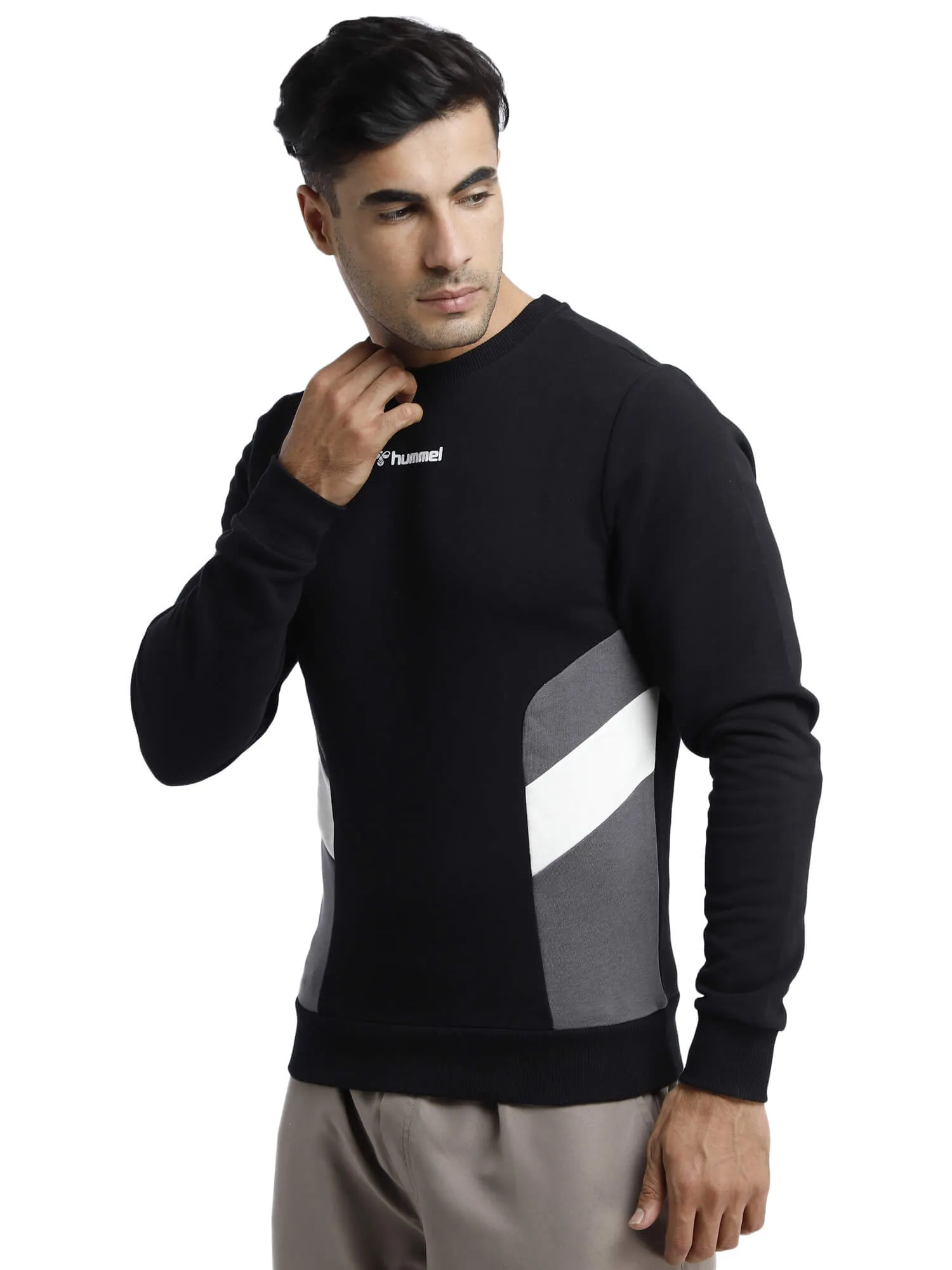 Gene Men Cotton Black Sweatshirt