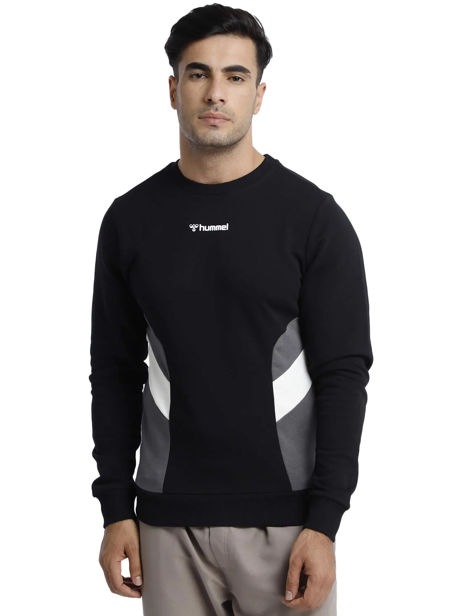 Gene Men Cotton Black Sweatshirt