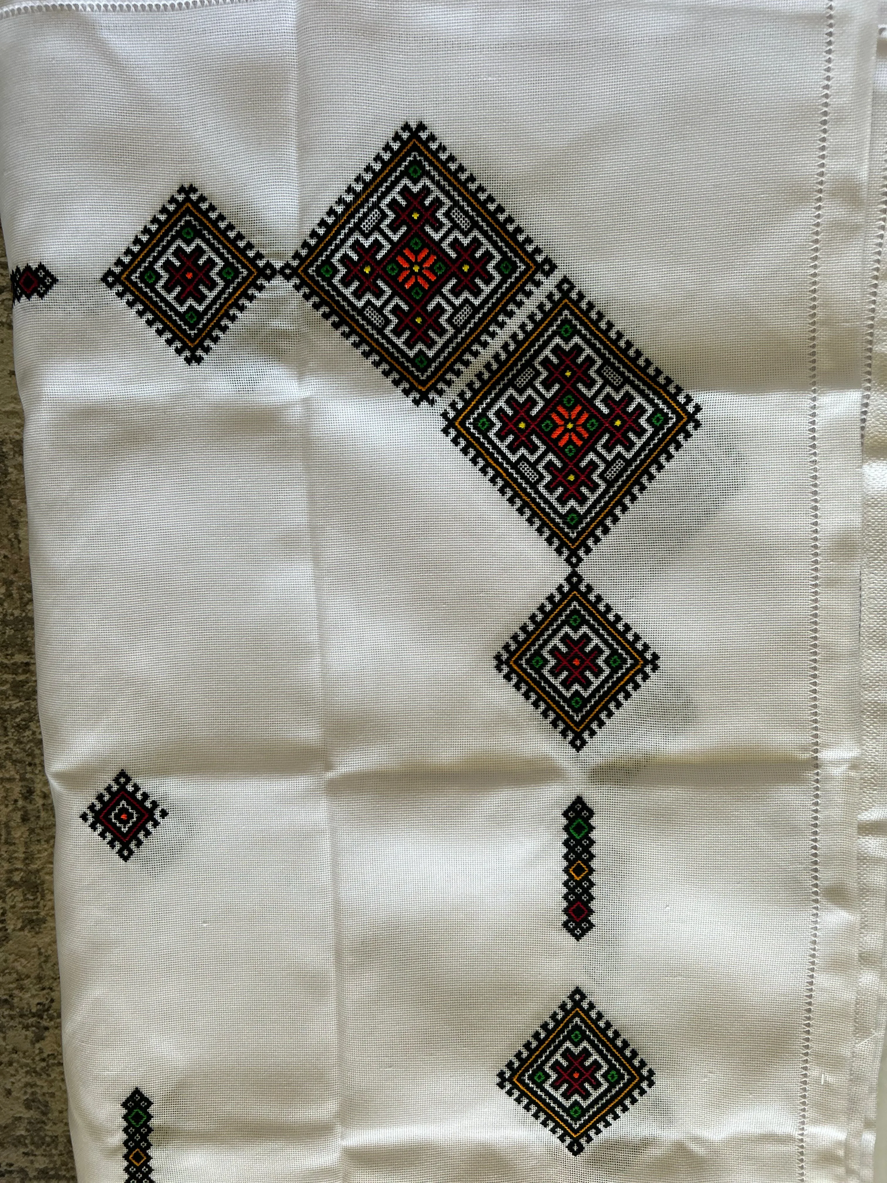 Hand Embroidered Tablecloth