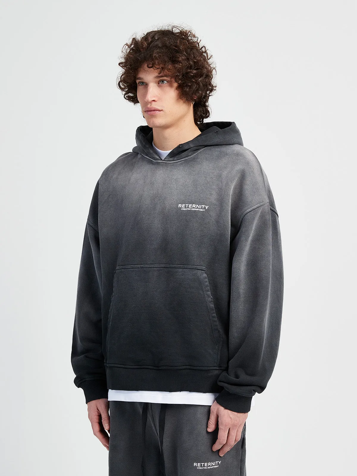 HOODIE CREATIVE DEPT - FADED BLACK