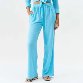 Krissy Turquise Cotton Trouser