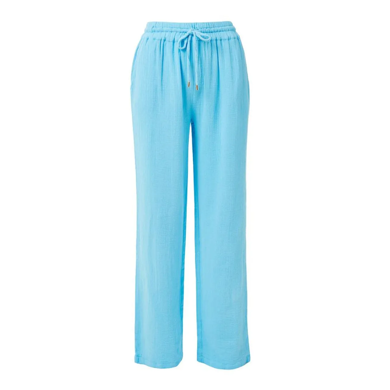 Krissy Turquise Cotton Trouser