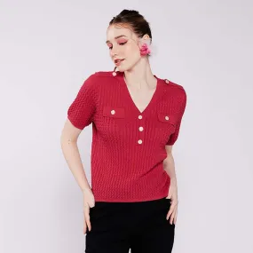 Mae Cotton Blend Top