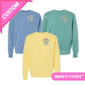 Make It Yours™ 'Floral Paw Print' Cozy Crew