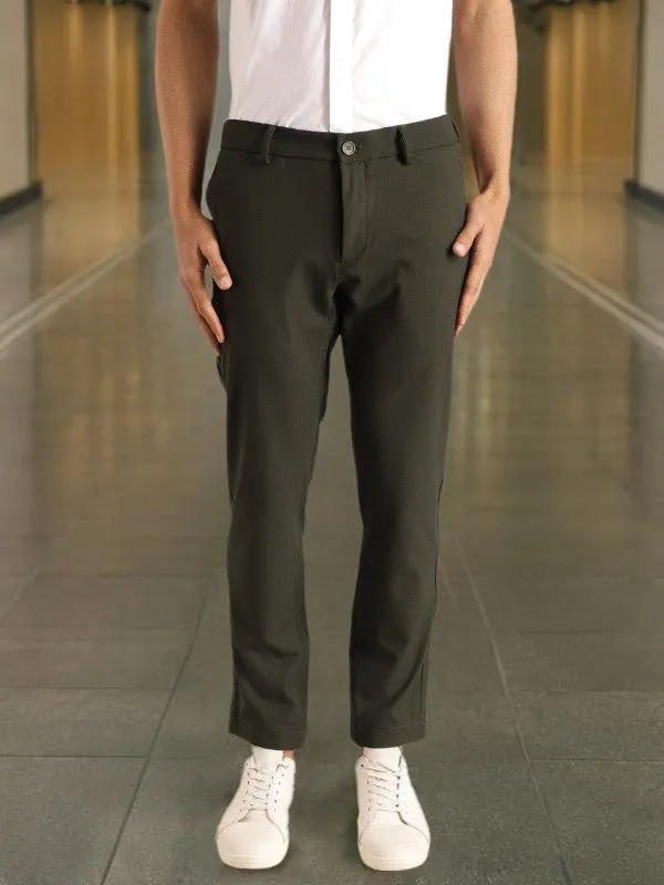 Men Brooklyn Fit Cotton Blend Trouser