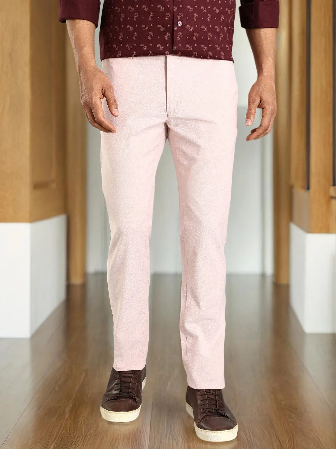 Men Brooklyn Fit Cotton Stretch Trouser