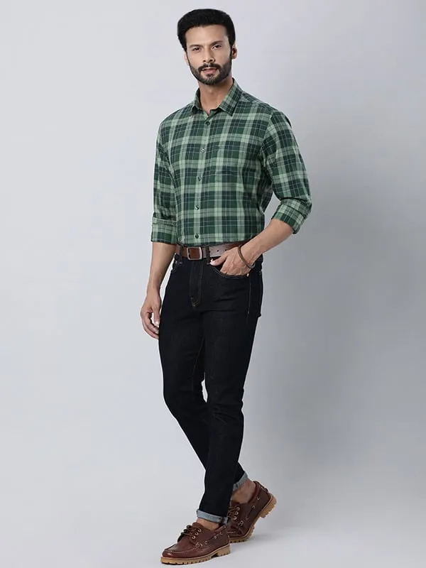 Men Checked Full Sleeve Cotton Shirt