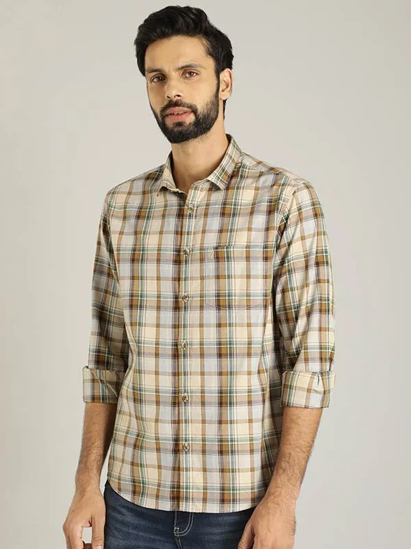 Men Checked Full Sleeve Cotton Shirt