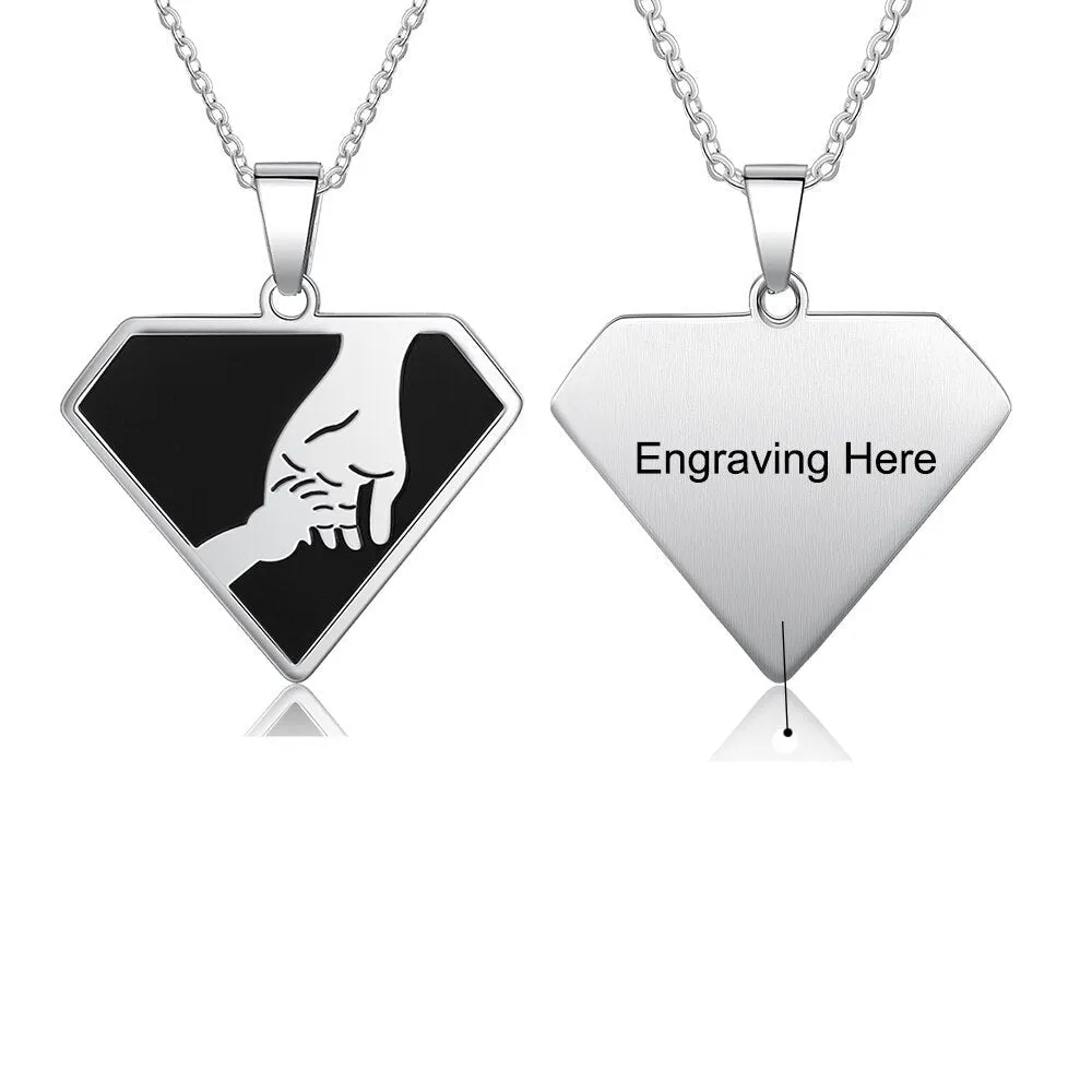 Men Personalized Engraved Pendant Necklace