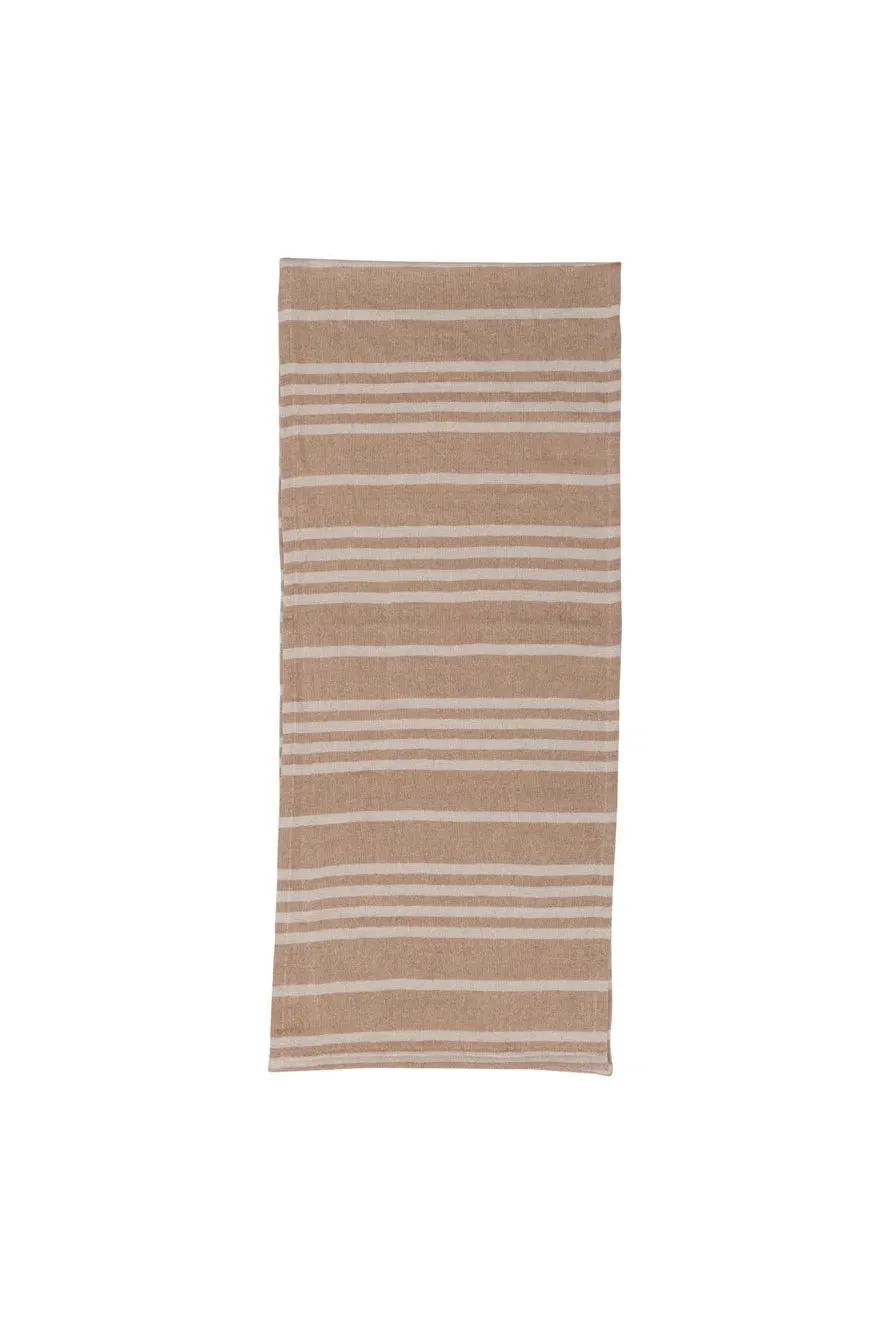 Natural Stripe Cotton Runner