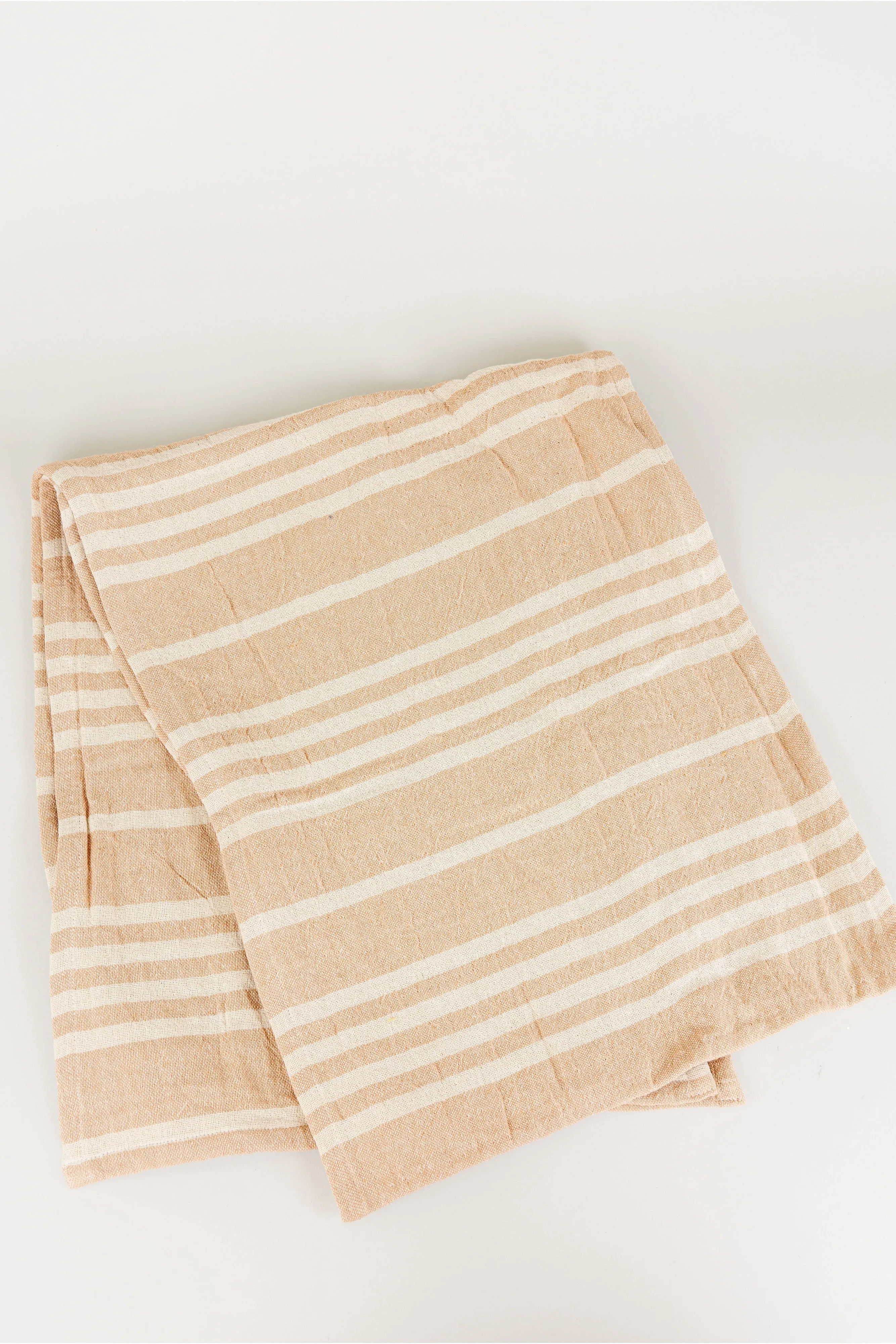 Natural Stripe Cotton Runner