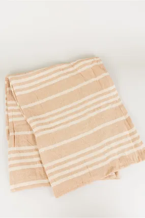 Natural Stripe Cotton Runner