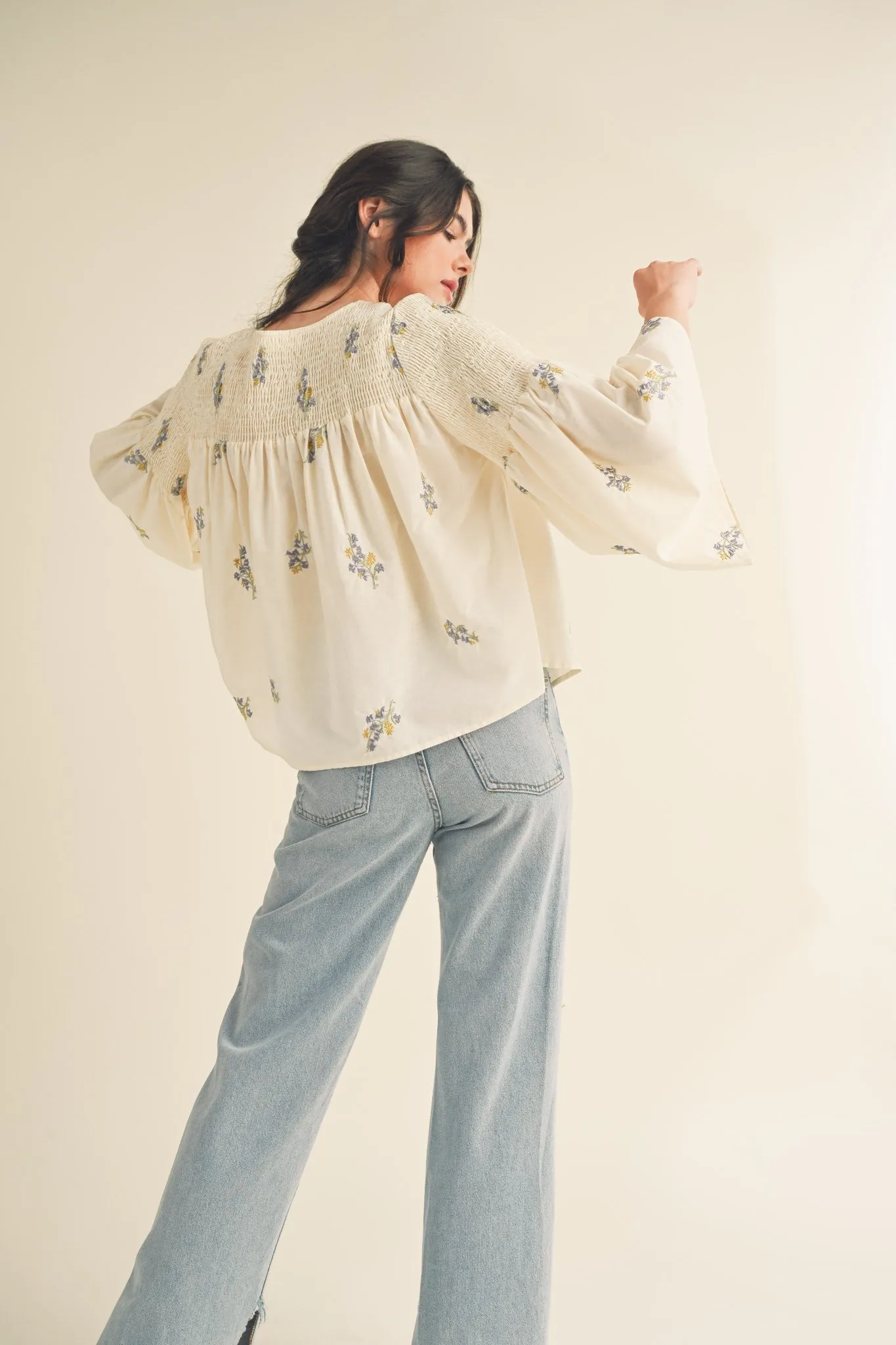 Norah Embroidered Top