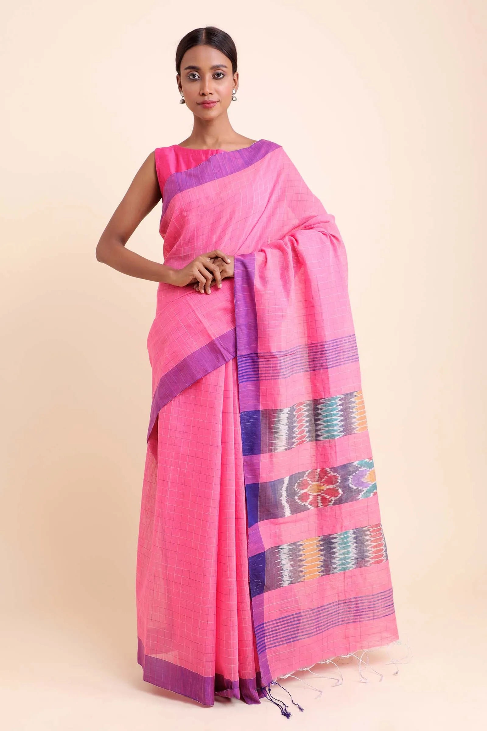 Nostalgia Cotton Blend Saree