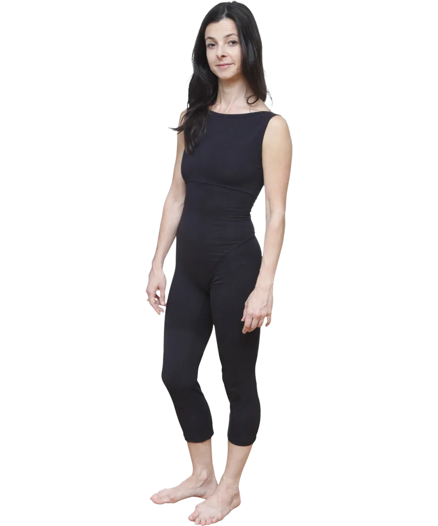 Organic Cotton Boatneck Unitard