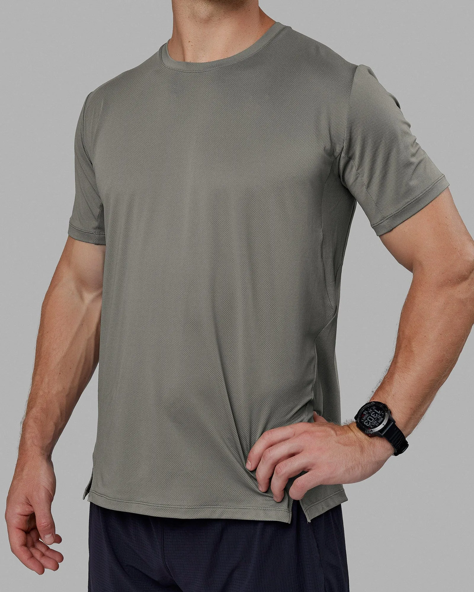 Pace Running Tee - Graphite