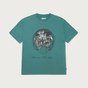 PAST AND FUTURE SS TEE TEAL